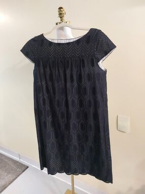 Ann Taylor Black Eyelet Dress